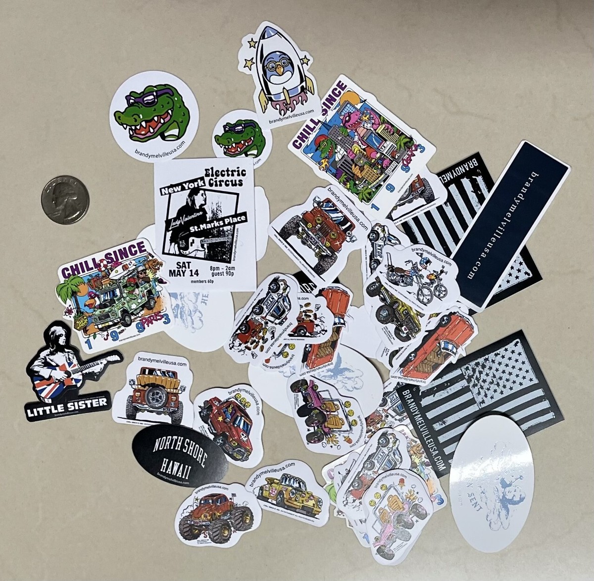 Brandy Melville Stickers Logo BRANDY MELVILLE VIYNL STICKER Chill