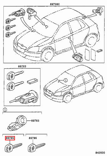 Genuine Camry SXV20 MCV36 MCV30 3.0 2.2 Transponder Master Key Blank Uncoded - Picture 17 of 24