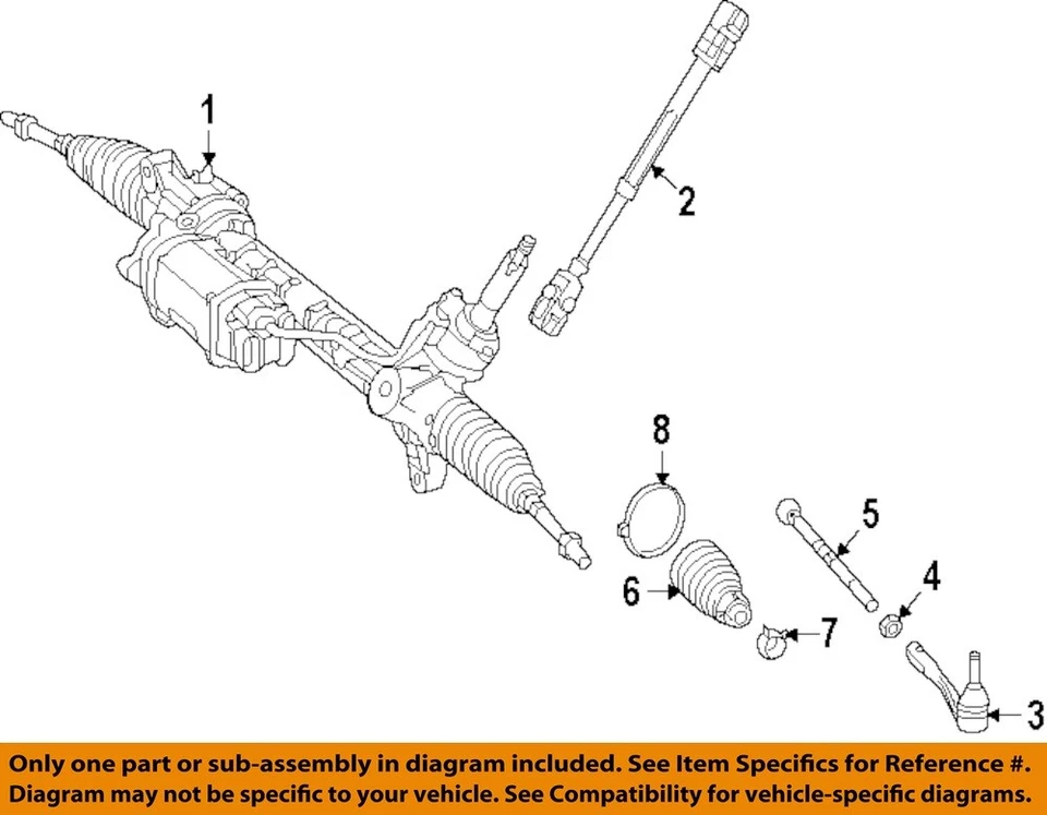 Used Rack and Pinion Assembly fits: 2014 Mercedes-benz Mercedes gl-class 166 Typ Foto 3 de 4