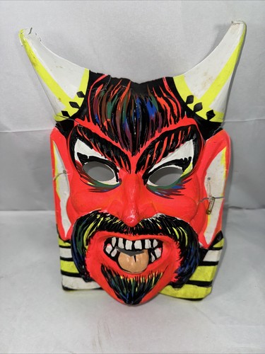 Costume Halloween Vintage Maschera DIAVOLO con Tuta Ben Cooper Colore Brite - Foto 11 di 19