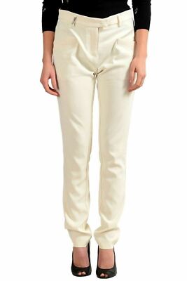 Just Cavalli Women's Off White Casual Pants US 4 IT 40