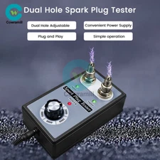 Dual Plug Car Spark Plug Tester 12V Gasoline Ignition Plug Diagnostic Analyzer