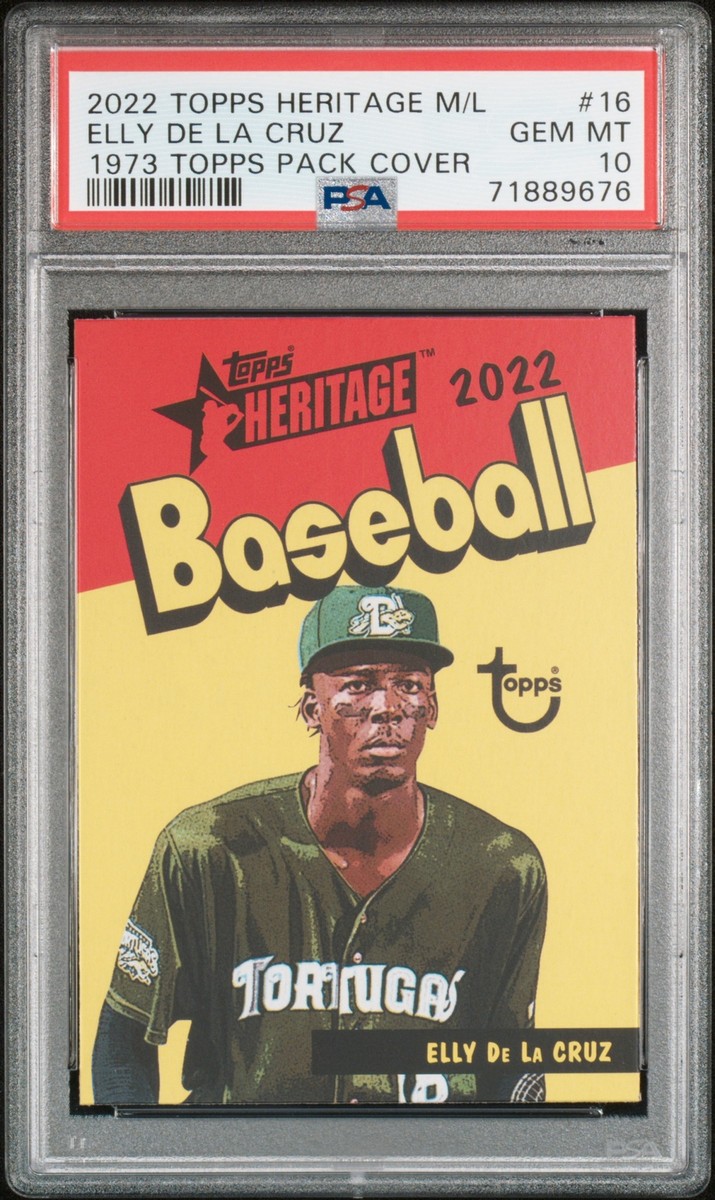 【激レア】 Topps Elly De La Cruz 25枚限定 PSA10 PSA 10 ELLY DE LA CRUZ 2022 Topps Heritage Minor League 1973 Pack