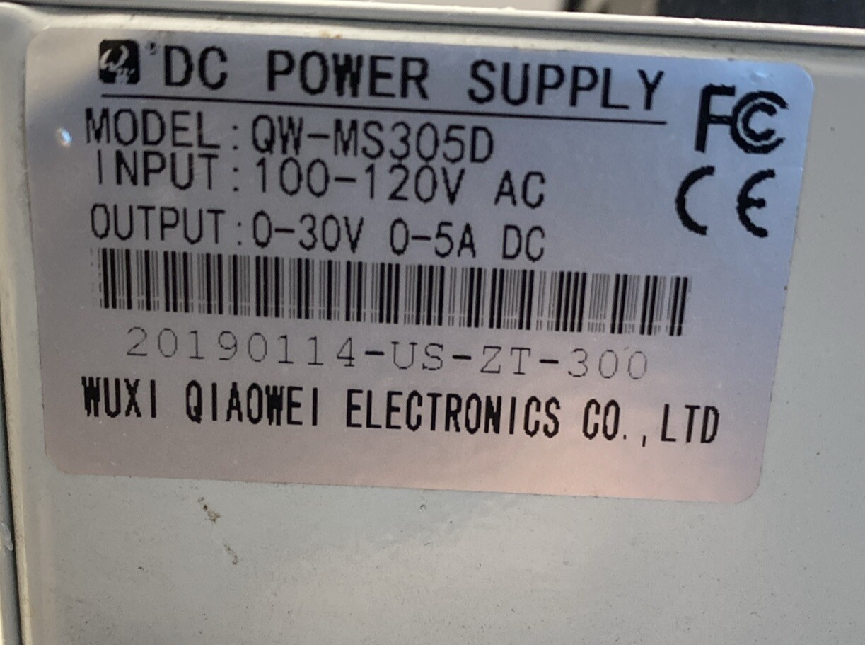 WUXI QIAOWEI ELECTRONICS QWMS305D DC POWER SUPPLY eBay
