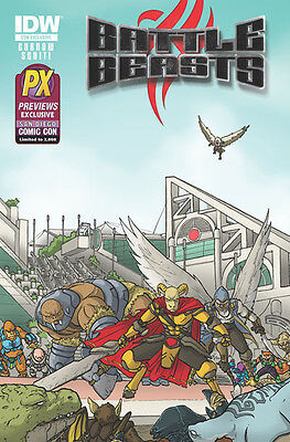 Battle Beasts #1 #1 Incentive Variant IDW 1st Print 2012 Comic Books
