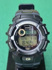 Vintage Casio G-SHOCK G-2300 Tough Solar 2184 Auto Ligh Data Memo Black Gold