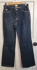 IZOD Classic Fit Bootcut Jeans Women Size 6 28x31.5 Distressed Stretch 145-35190