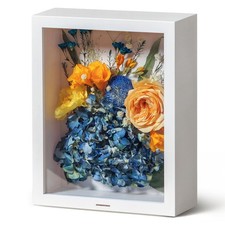 10x8 Inch Flower Shadow Box Frame - 360  Airtight Seal Wedding Shadow Box wit...