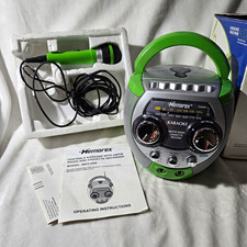Memorex MKS1009 Portable Karaoke System AM/FM Radio Cassette w/ Microphone