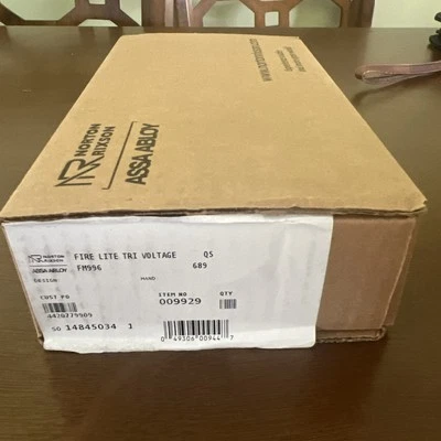 NOTIFIER FIRE-LITE FM996 SURFACE/FLUSH TRI-VOLTAGE ELECTROMAGNETIC DOOR HOLDER