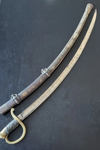 1840 Light Cavalry Sword With Scabbard Authentic