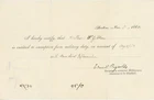 Edward Reynolds – Civil War Surgeon – Signed 1862 Military Exemption Document