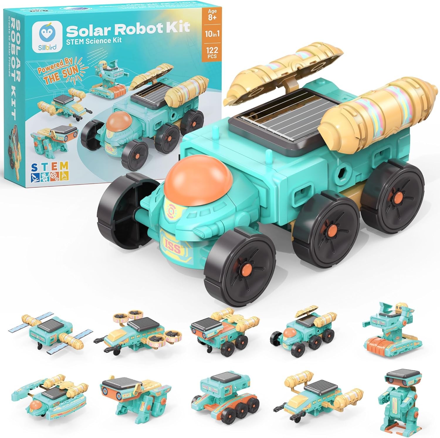 Solar Roboter Bausatz – 10 Modelle, STEM Lernspielzeug für Kinder ab 8 Jahren