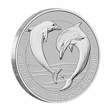 2019 Australian Bottlenose Dolphin 1/3 oz Platinum Coin