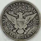 1904 Barber Silver Half Dollar in a SAFLIP® - VF- (Fine+)