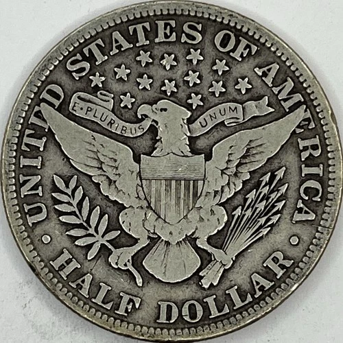 1904 Barber Silver Half Dollar in a SAFLIP® - VF- (Fine+)