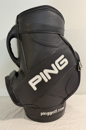 Ping Golf Den Caddy Mini Golf Bag / Trash Can RARE BLACK 22”