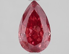 1.55 Ct Fancy Vivid Pink Color VVS2 Lab Grown Pear Cut IGI Certified CVD Diamond