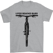 Camiseta Lifer Behind Bars Funny Cycling para Hombre 100% Algodón