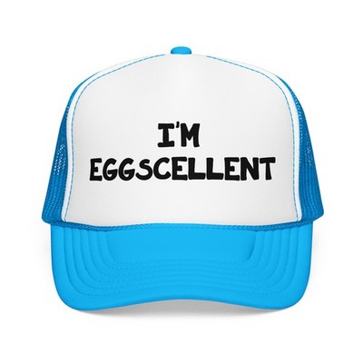 Rigby's ''I'm Eggscellent'' Trucker Hat (Regular Show)