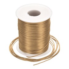 Nylon Satin Cord 1.5mm, 109 Yard Nylon String for Bracelet Thread Khaki