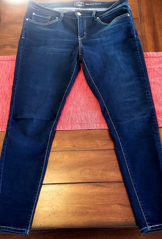 Levi Strauss Women's Mid-Rise Skinny Jeans Blue Size 12M W31 x L32 Stretch Denim