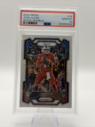 2023 Panini Prizm - Josh Allen #32 White Sparkle Prizm PSA 10