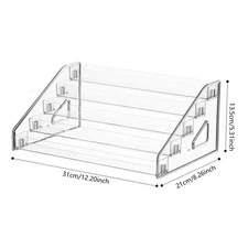 5-Tier Acrylic Display Stand Shelf Organizer For Graded Trading Baseball Cards