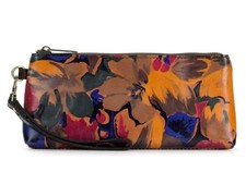 Patricia Nash Vetralla Leather Wristlet with RFID Protection-Fall Floral-NWT