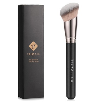 TEOYALL Angled Foundation Contour Brush, Synthetic Kabuki Brush for Concealing B