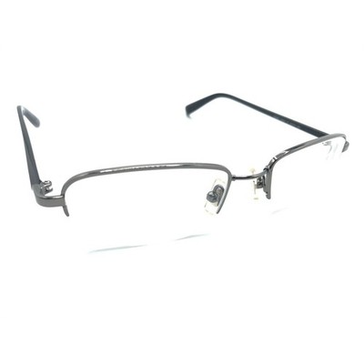 Calvin Klein W/ Flexon Black Dark Silver Half Rim Eyeglasses Frames 50-19 140