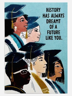 Graduation Card For Female You re Making History Embossed Hallmark Card NEW