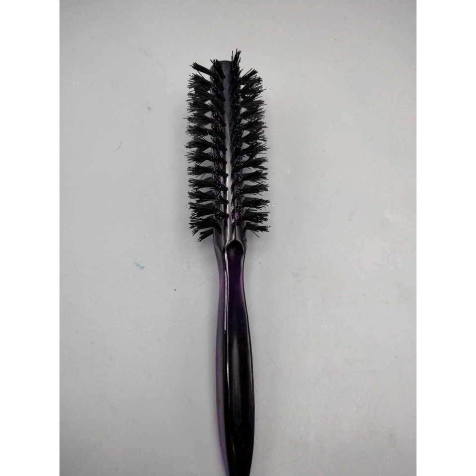 Cepillo de peinado vintage Goody cerdas redondas acrílico púrpura Foto 2 de 4