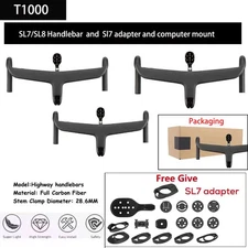  Full Internal Cable Routing Road Bicycle Handlebar Carbon Integrated Handlebar