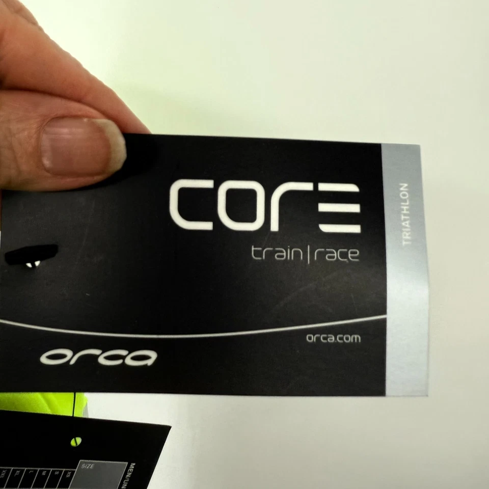 Camiseta regata feminina Orca Core ciclismo triatlo XS amarela branca atlética terno triplo nova com etiquetas - Imagem 4 de 4