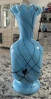 Fenton Scarce Robert Barber Hanging Hearts 7 Inch Vase. 1976. Perfect!