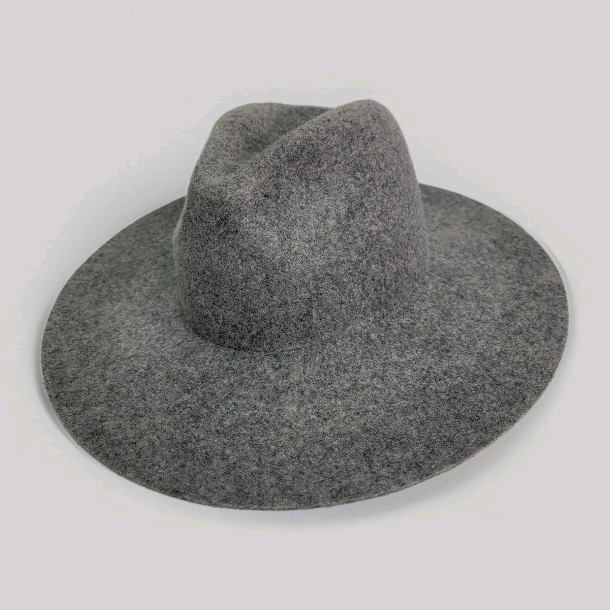 Gigi Pip Monroe Fedora Women\'s S/M Gray 100% Australian Wool Wide Brim Classic GIGI PIP Women main image 2