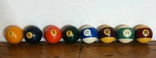Vintage  Lot of 8  Billiard Pool Balls