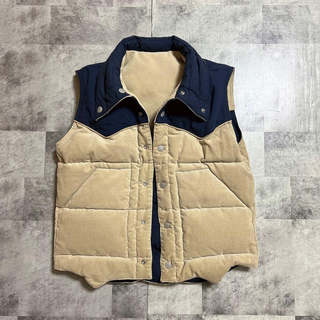 Flat Head Reversible Down Vest 34 - image 11