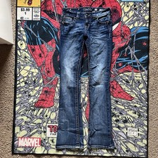 Miss me Mid-Rise Boot Women  s Denim Jeans Size 26 In Great Condition 