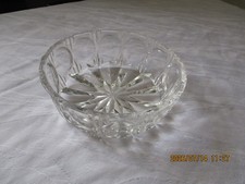 Antique Walther glass bowl, diameter 17 cm, height 6 cm, GDR around 1970