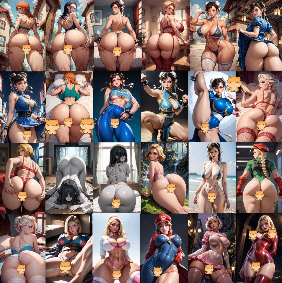 Leinwand Poster Anime Mädchen Modell Cosplay Kunstdruck Wohndeko Wand 24"x36" Teil 43