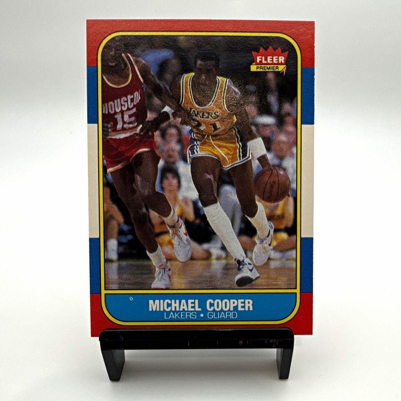 Fleer 1986 Fleer Premier Michael Cooper #17 LAL Los Angeles Lakers NBA Base