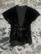 Victoria's Secret Crushed Velvet Open Kimono Robe Cover Up Women's M/L