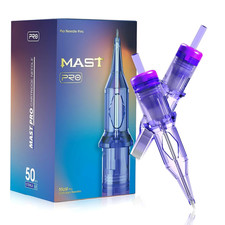50Pcs Pro Tattoo Cartridge Needles Assorted Mixed Size round Liner Shader Magnum