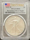 2025 W American Silver Eagle - First Strike Burnished - SP69