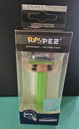 Funko Pop! NFL Seattle Seahawks Pez Candy Dispenser - SUPERBOWL CHAMPS