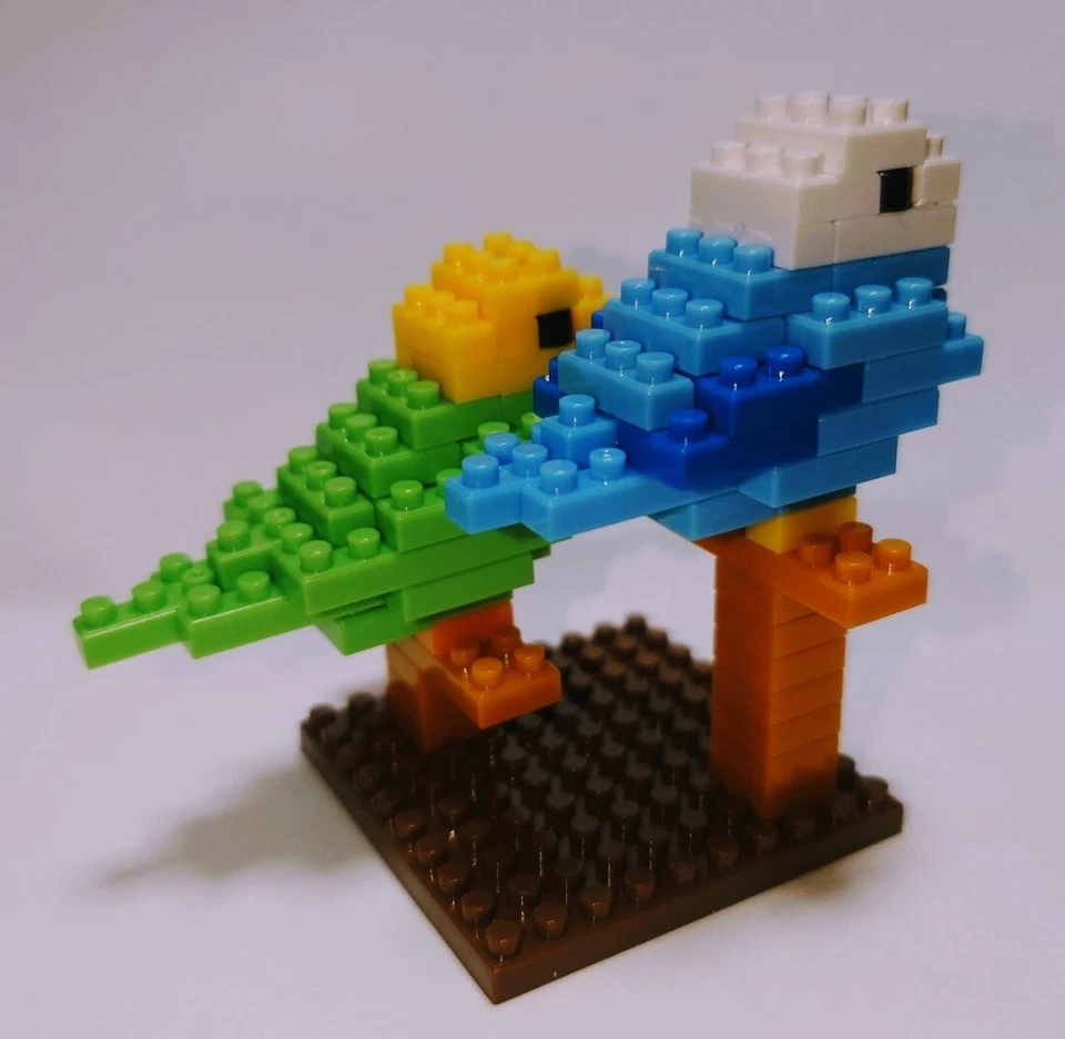 DAISO Petit Block Animal Series PARAKEET Kawaii cute Hobby Toy New From Japan - Image 4 of 4