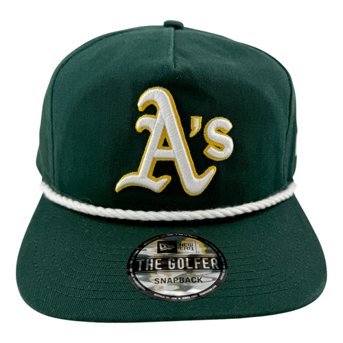 Cappello New Era Oakland Athletics A's The Golfer Rope Telaio A Snapback Regolabile - Foto 2 di 8