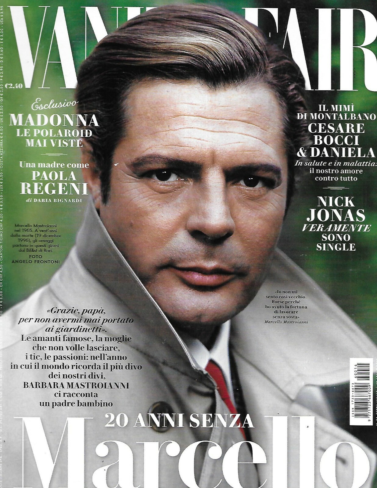 Vanity Fair Magazine Marcello Mastroianni Madonna Nick Jonas Kendrick Lamar 2016